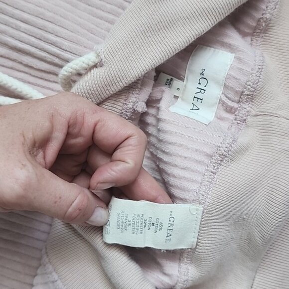 THE GREAT. Soft Pink Ribbed Set Size 0 - Picture 12 of 15